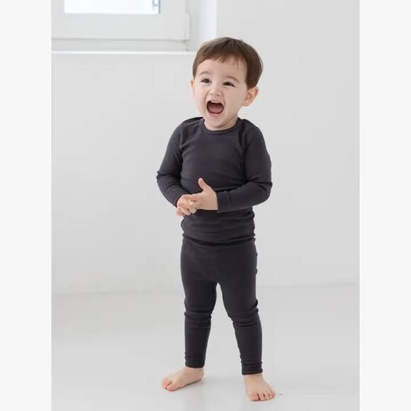 Minik Unisex Kids Pajama Set - Burgundy - Picture 1 of 2